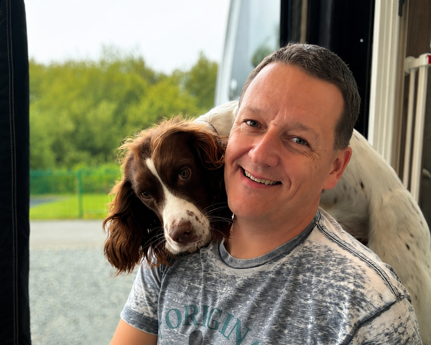 James from Applemead Dog Training with dog